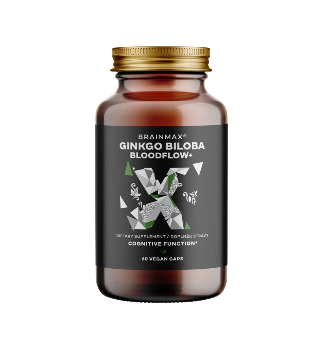 BrainMax Ginkgo Biloba Bloodflow+, 60 rostlinných kapslí