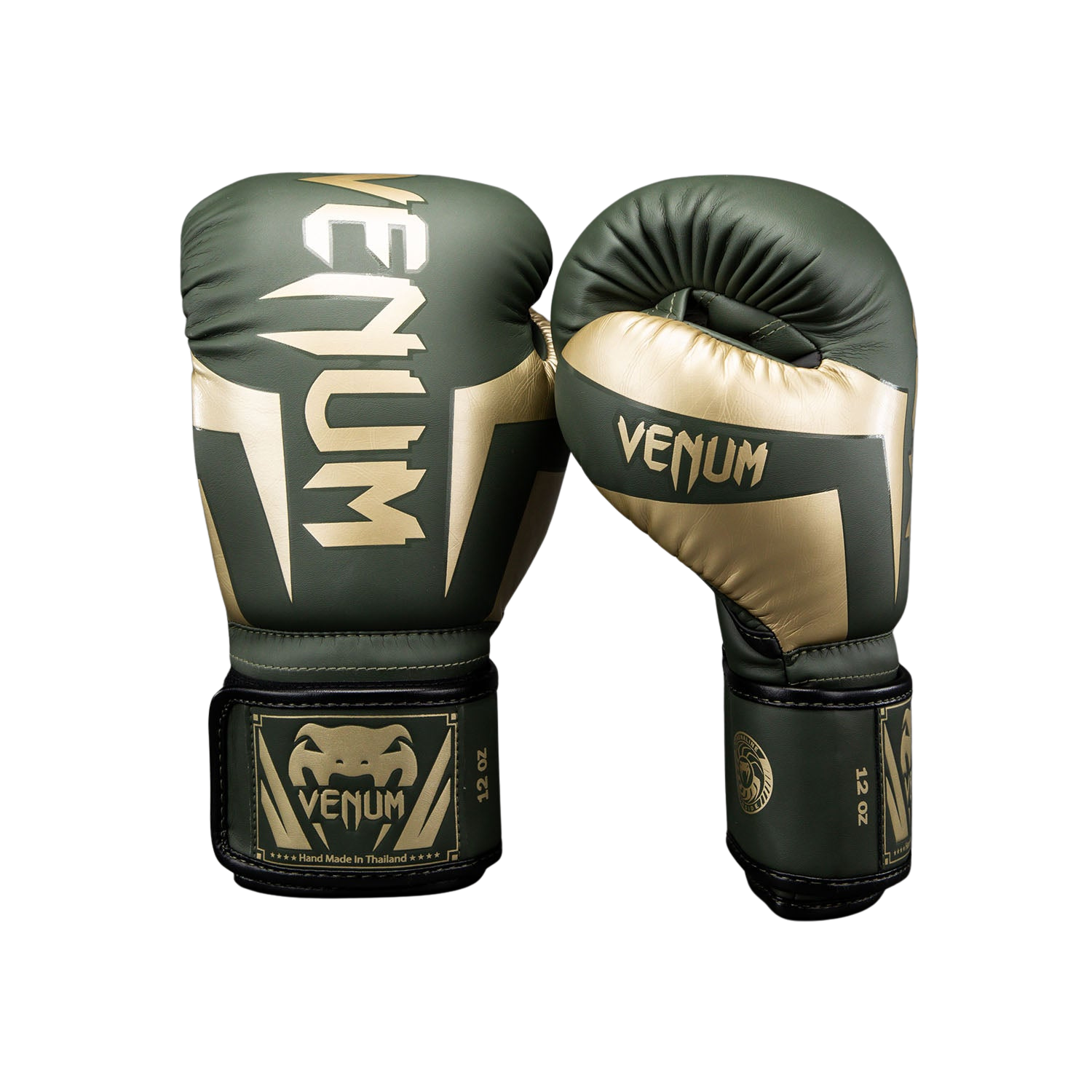 Venum Elite Boxing Gloves - Khaki Velikost: 14oz