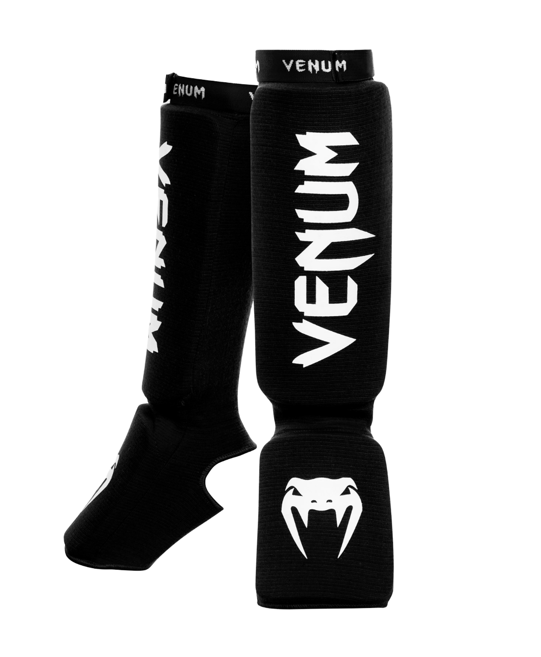 Venum Kontact Shin Guards, Black/White Velikost: L