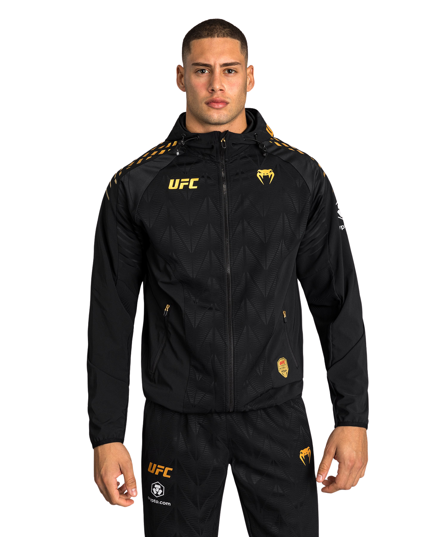 Men’s UFC Zenith by Venum Champion Authentic Fight Night Walkout Hoodie Velikost: L
