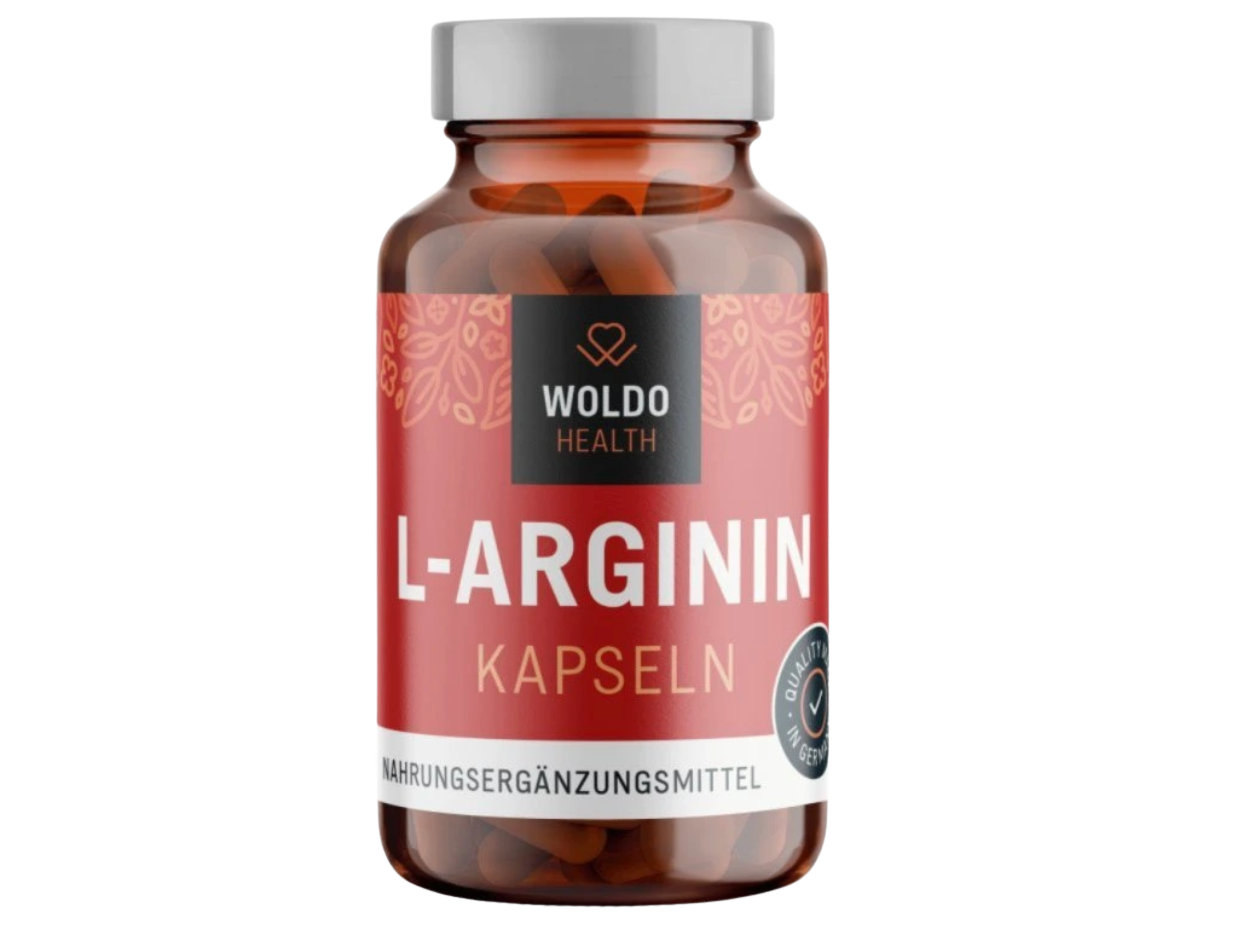 WoldoHealth L-Arginin HCL, 120 kapslí