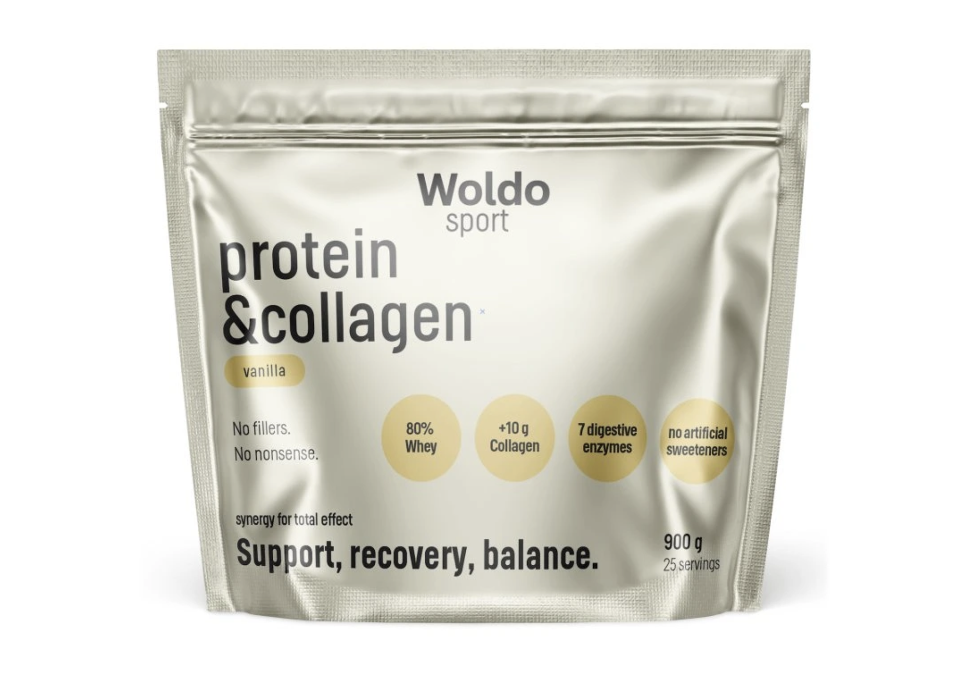 WoldoHealth WPC Protein Vanilka, 900g
