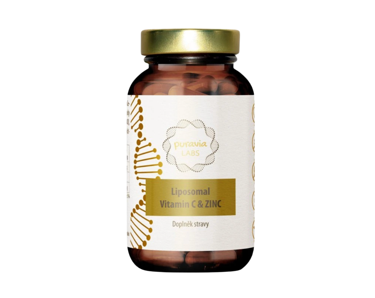 Puravia LABS Liposomální vitamín C se zinkem, 60 kapslí