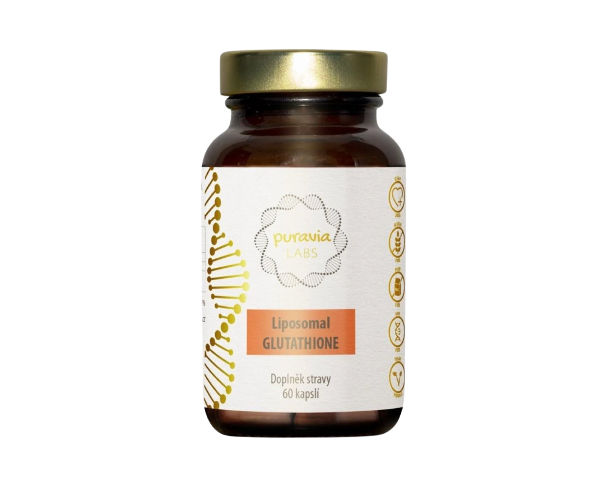 Puravia LABS Liposomální glutathion, 60 kapslí