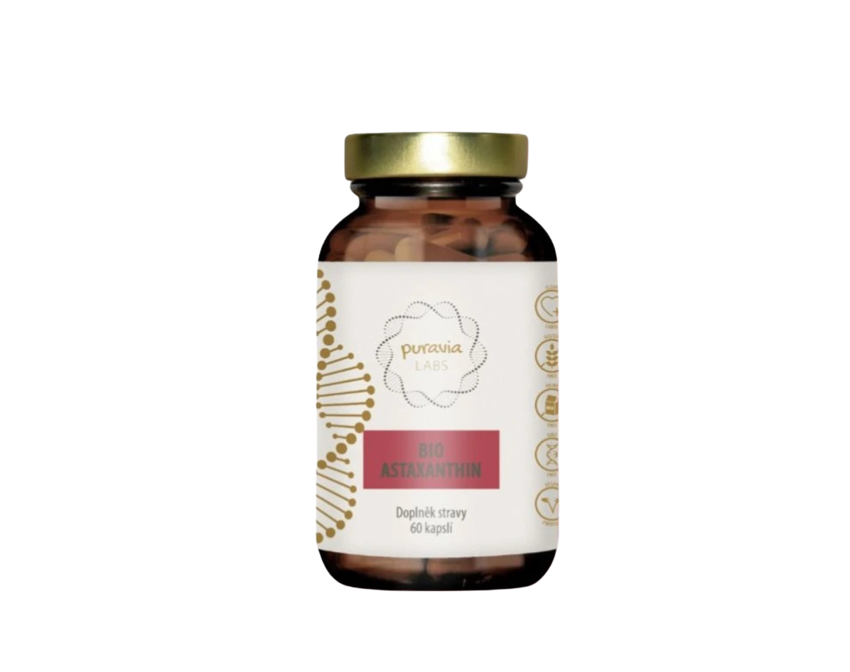 Puravia LABS BIO Astaxanthin 8 mg, 60 kapslí