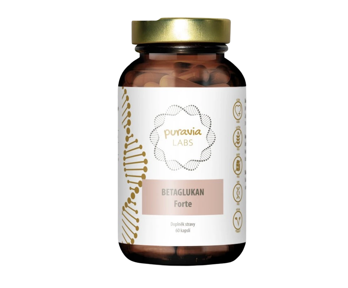 Puravia LABS BETAGLUKAN Forte, 60 kapslí