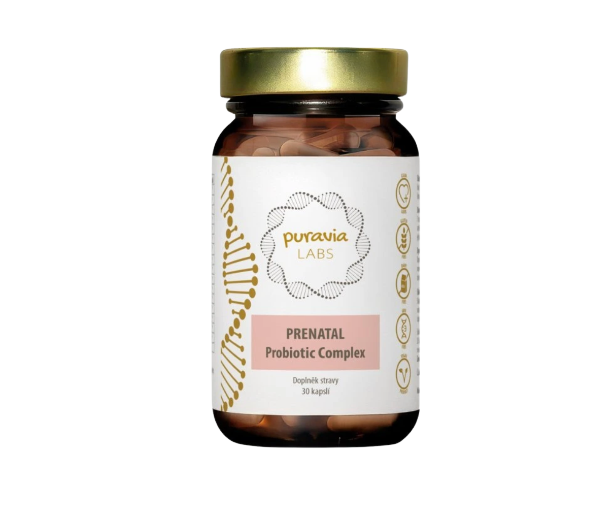 Puravia LABS Prenatal Probiotika, 30 kapslí