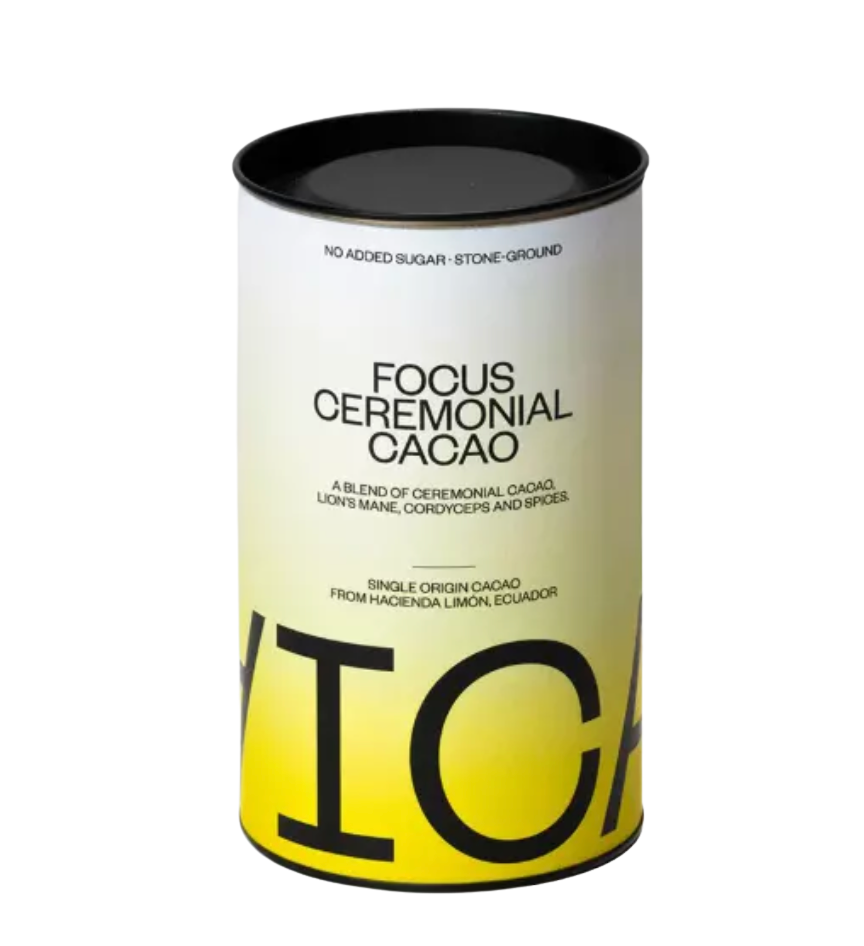 Levně FOCUS – 92% Ceremoniální kakao + lví hříva, cordyceps a koření – KAICAO 200g