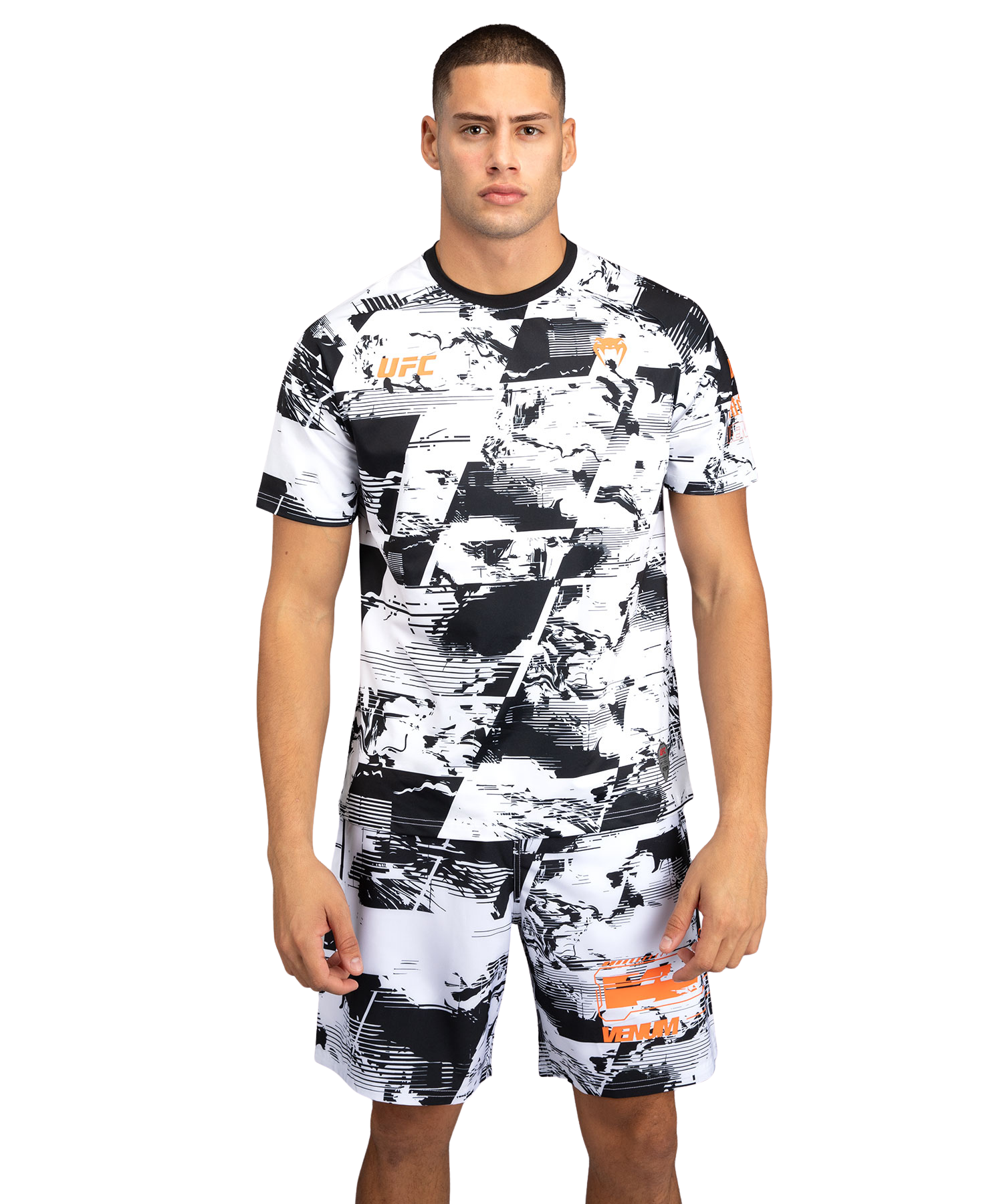 Men's UFC Zenith by Venum White Authentic Fight Week Performance Short Sleeve T-Shirt Velikost: M