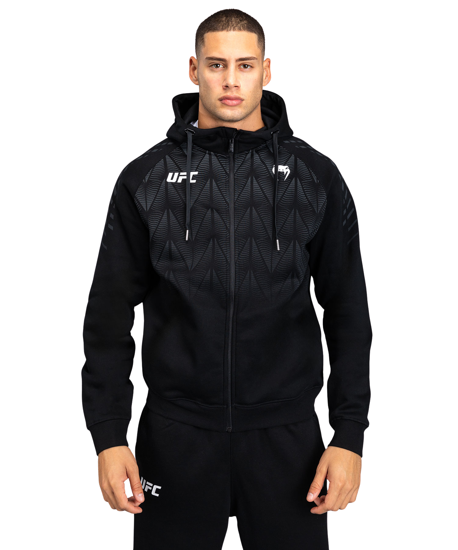 Men’s UFC Zenith by Venum Replica Black Zip Hoodie Velikost: XXL