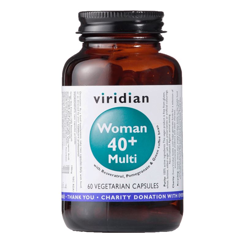 Viridian Nutrition 40+ Woman Multivitamin 60 kapslí (Natural multivitamín pro ženy)
