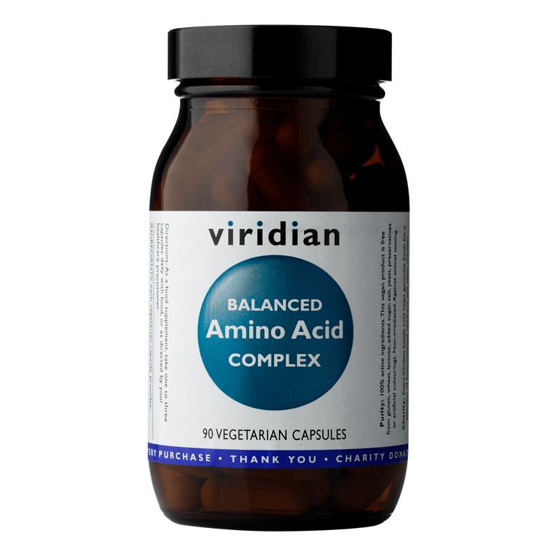 Viridian Nutrition Balanced Amino Acid Complex 90 kapslí (Směs esenciálních aminokyselin)