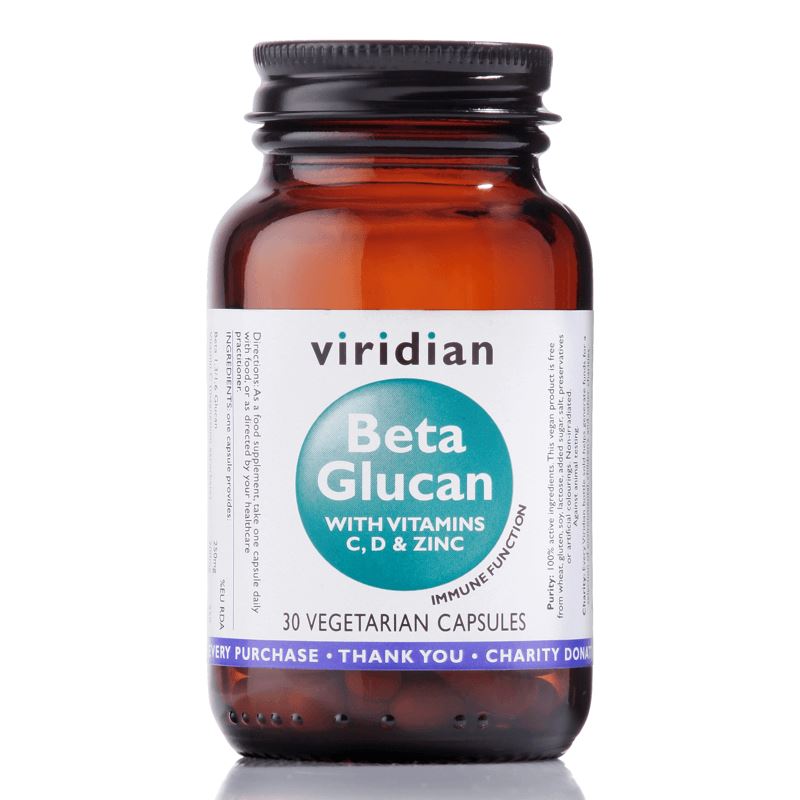 Viridian Nutrition Beta Glucan 30 kapslí (Antioxidant)