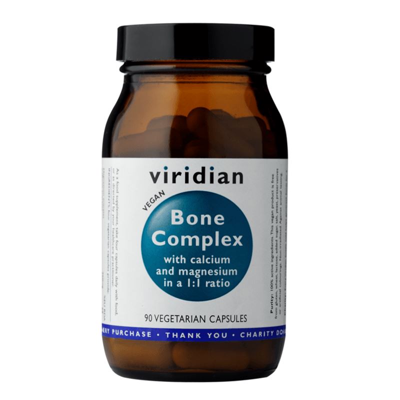 Viridian Nutrition Bone Complex 90kapslí (Vápník a hořčík v poměru 1:1)