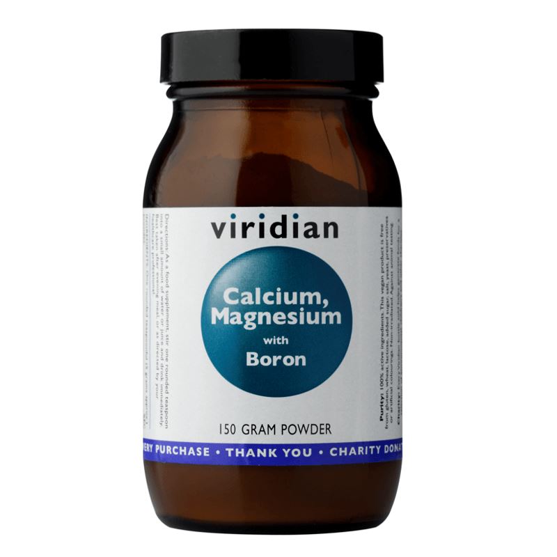Viridian Nutrition Calcium Magnesium with Boron Powder 150g (Vápník, hořčík a bór)