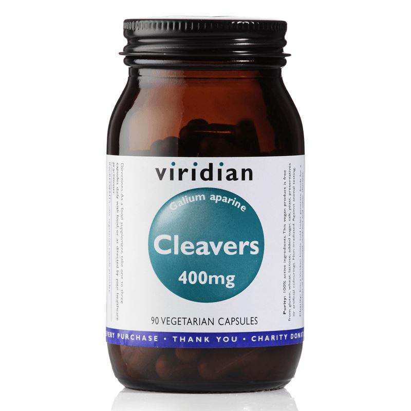 Viridian Nutrition Cleavers 400mg 90 kapslí (Svízel přítula)