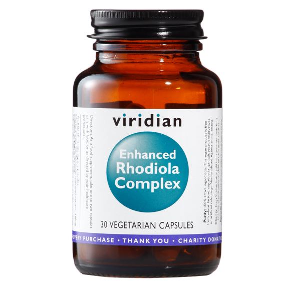 Viridian Nutrition Enhanced Rhodiola Complex 30 kapslí (Komplex Rozchodnice růžové s adaptogeny)