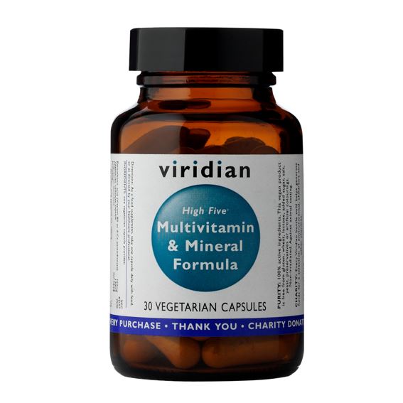 Viridian Nutrition High Five Multivitamin & Mineral Formula 30 kapslí