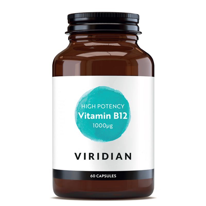 Viridian Nutrition High Potency Vitamin B12 1000ug 60 kapslí