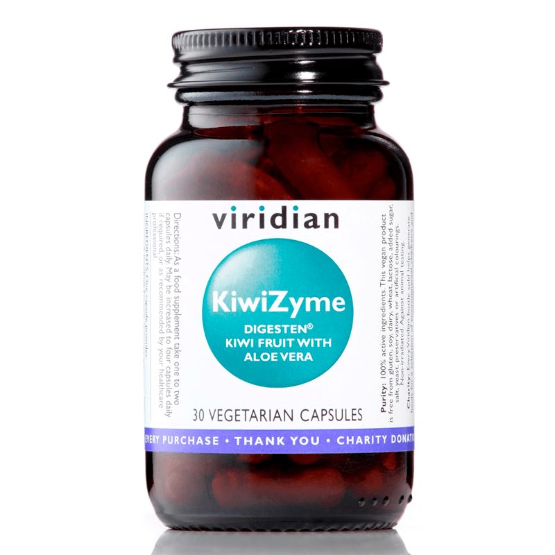 Viridian Nutrition KiwiZyme 30 kapslí (Trávicí enzymy a vláknina)
