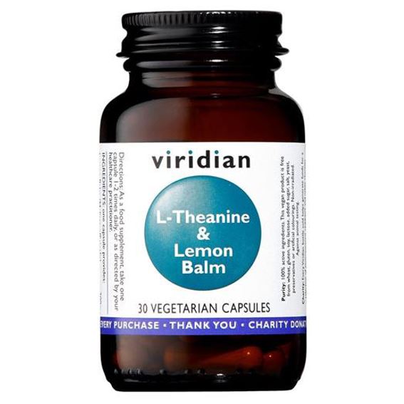 Viridian L-Theanine & Lemon Balm (L-Theanin s meduňkou) 30 kapslí