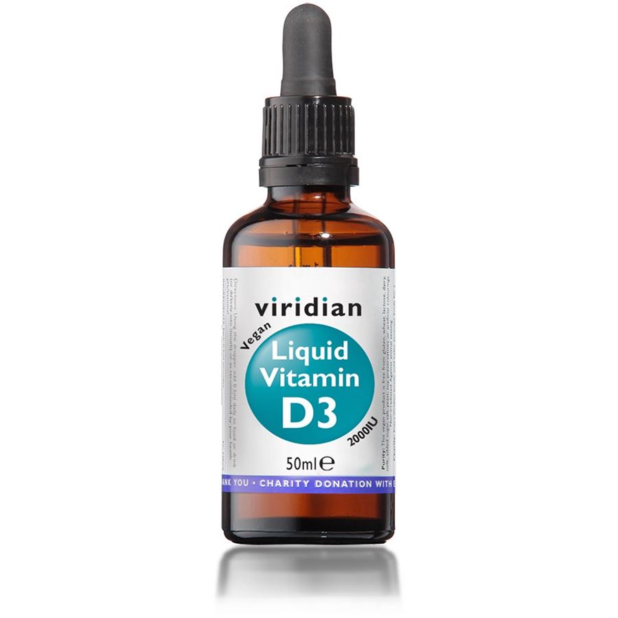 Viridian Nutrition Liquid Vitamin D3 2000iu 50 ml