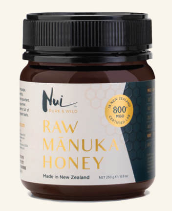 RAW Manukový med NUI (extra silný MGO 800+) 250g