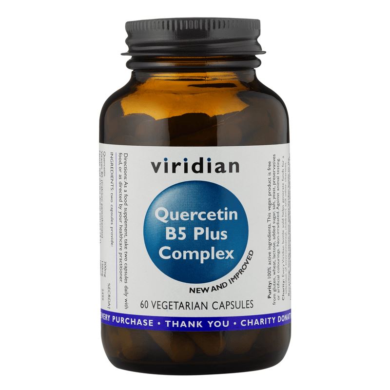 Viridian Nutrition Quercetin B5 Plus Complex 60 kapslí