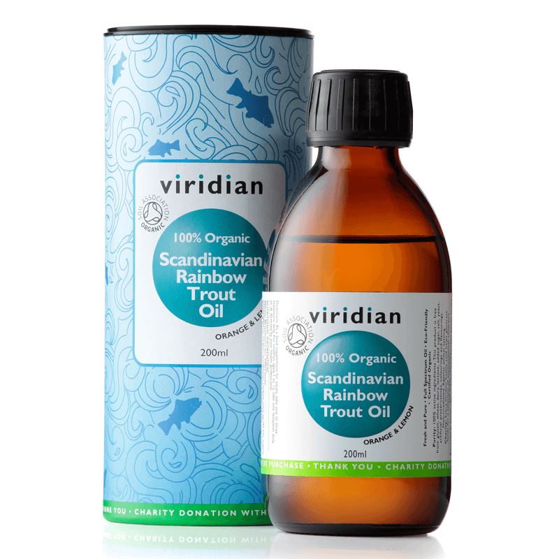 Viridian Nutrition Viridian Scandinavian Rainbow Trout Oil 200ml Organic