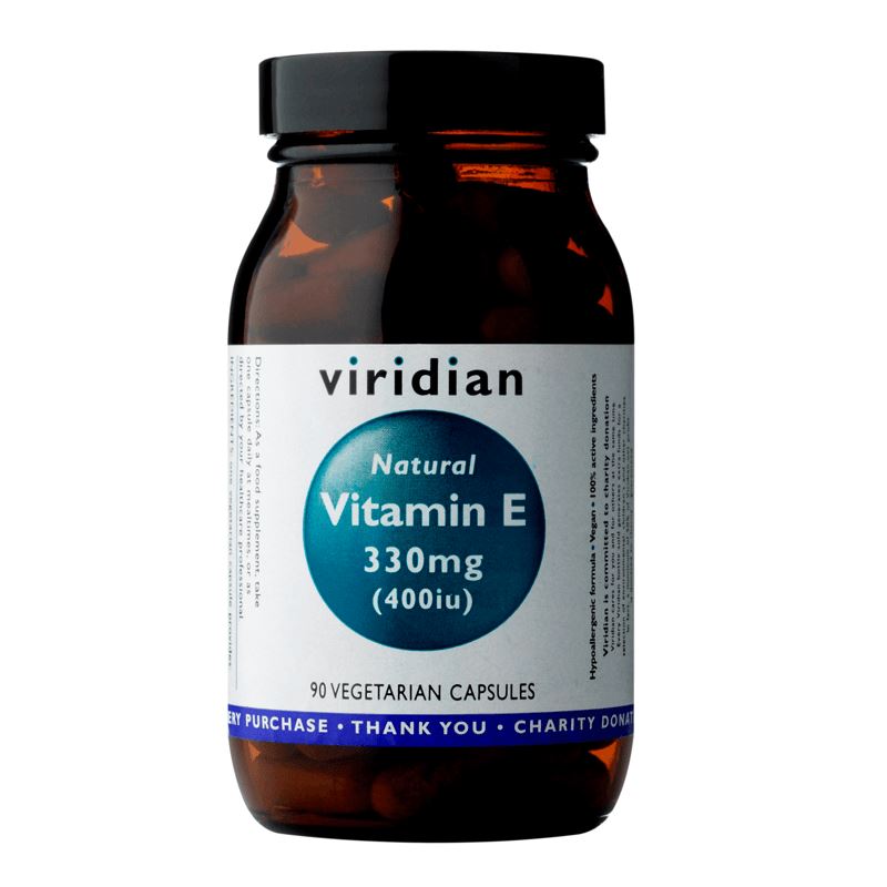 Viridian Nutrition Vitamin E 330mg 400iu 90 kapslí