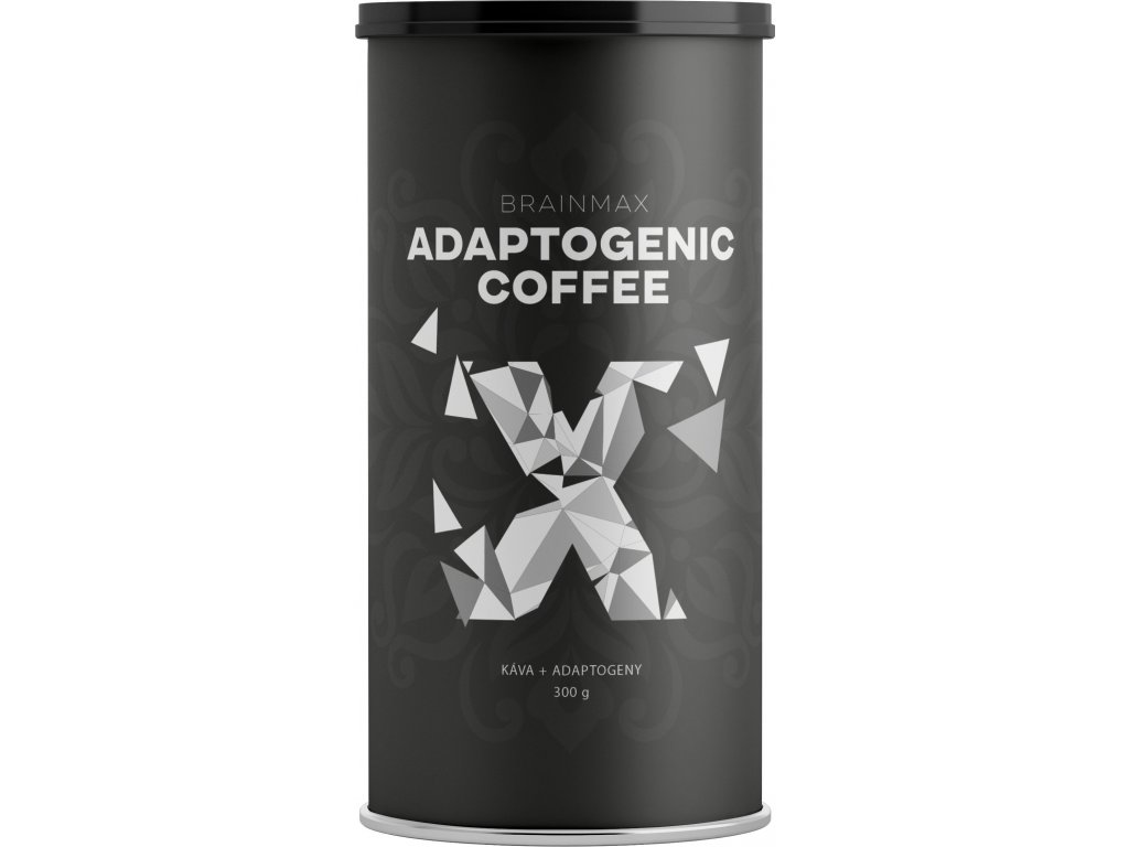 BrainMax Adaptogenic Coffee, Instantní BIO káva s adaptogeny, 300g