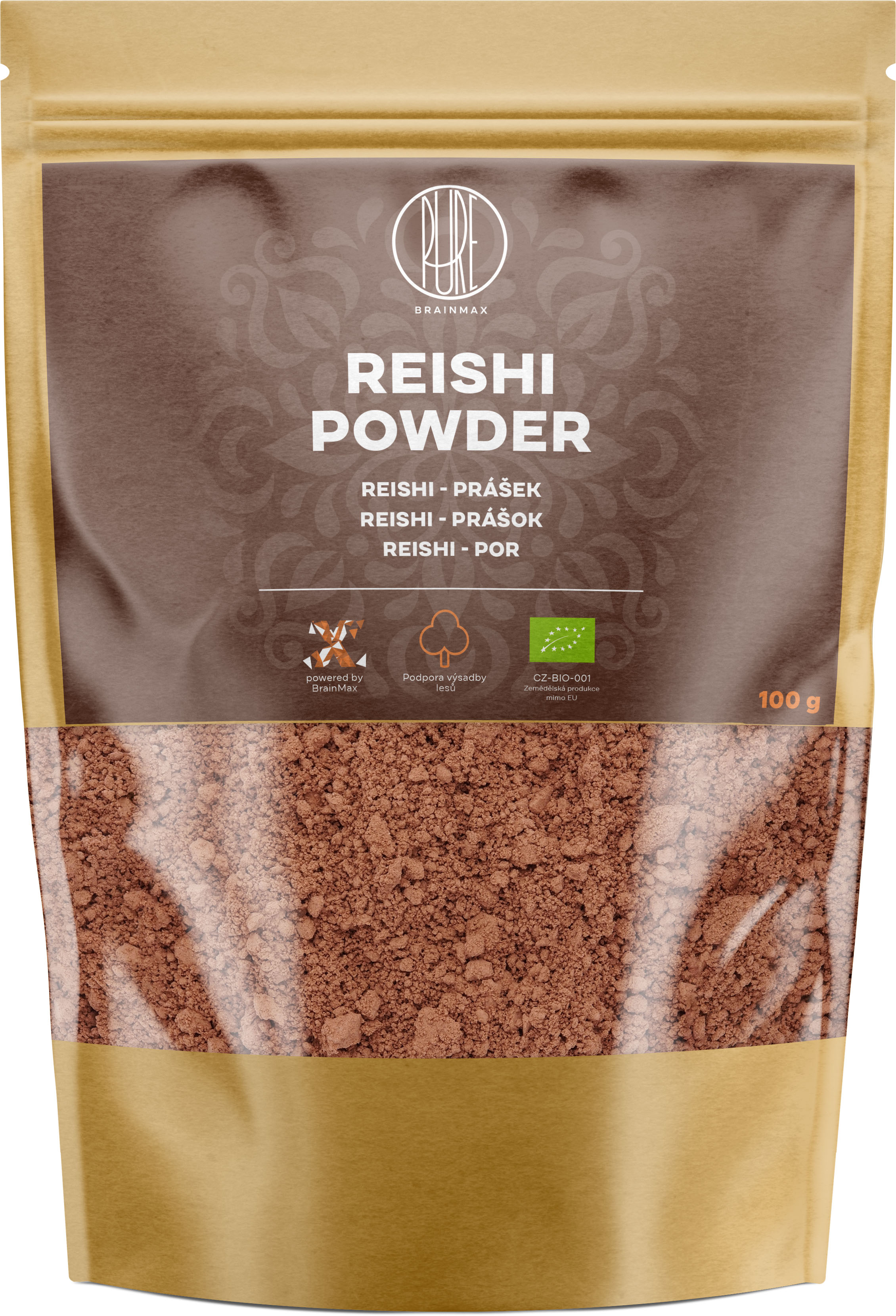 BrainMax Pure Reishi prášek BIO 100 g