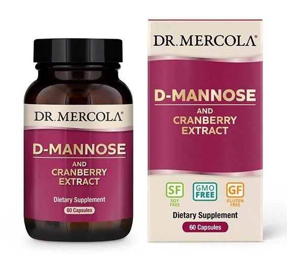 Dr.Mercola D-manóza a brusinky (extrakt), 60 kapslí