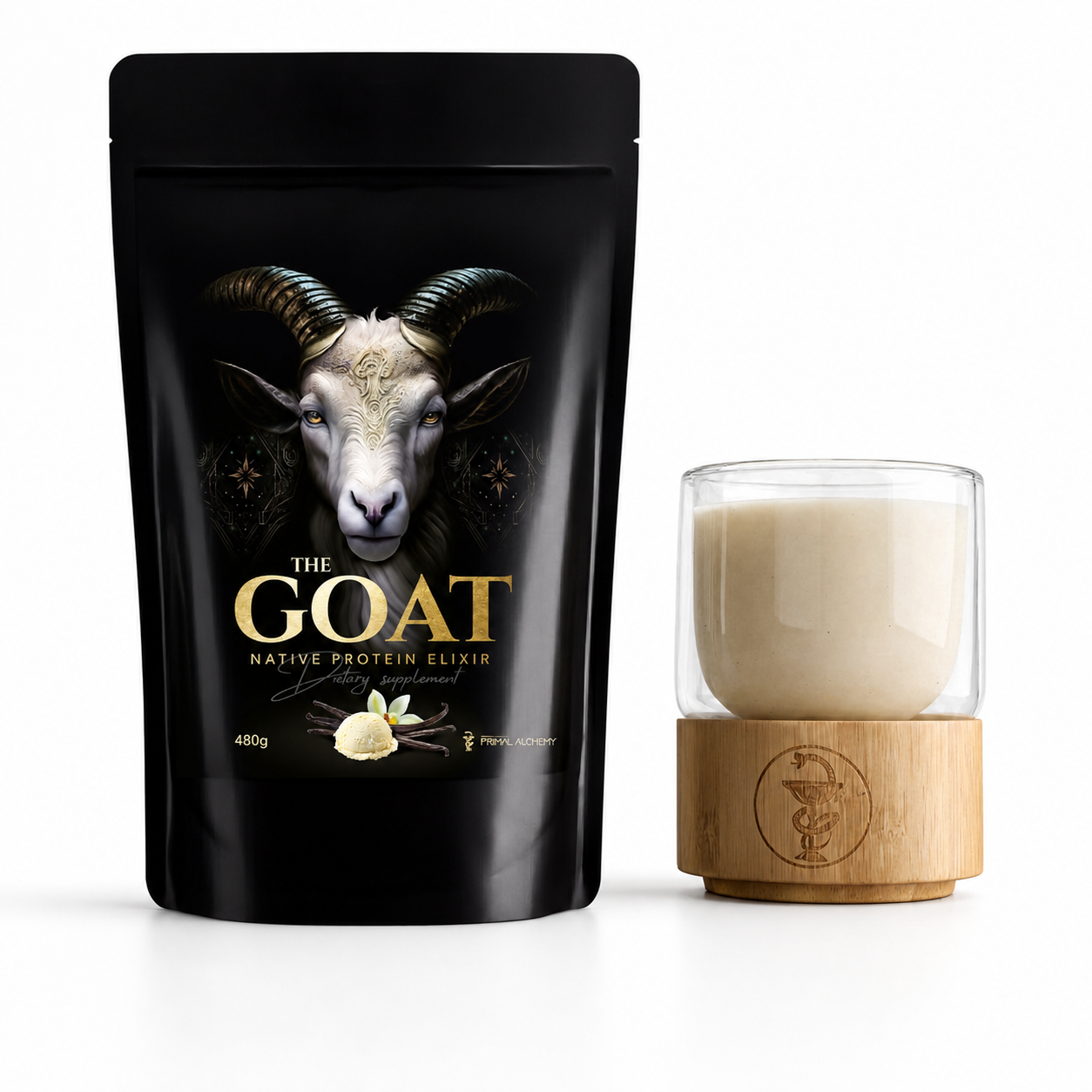 Primal Alchemy GOAT (nativní kozí protein) 480g, Super Vanilla