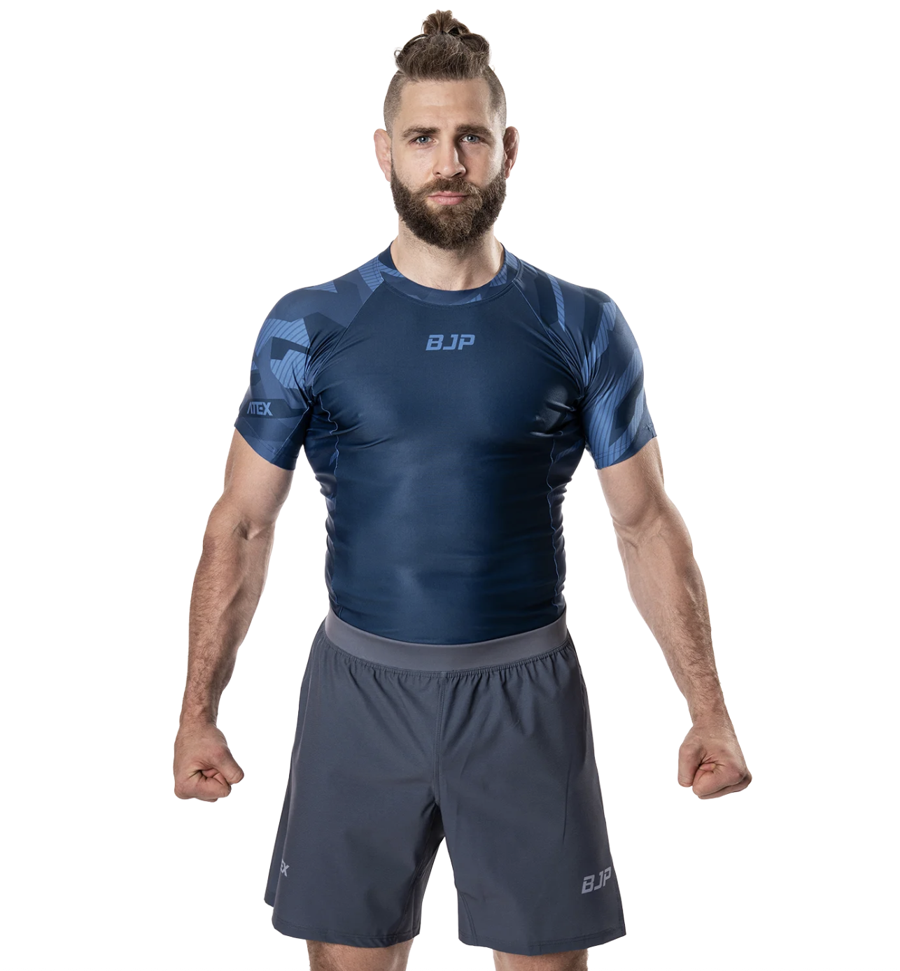 Rashguard BJP x ATEX, krátké rukávy, modrý Velikost: 3XL