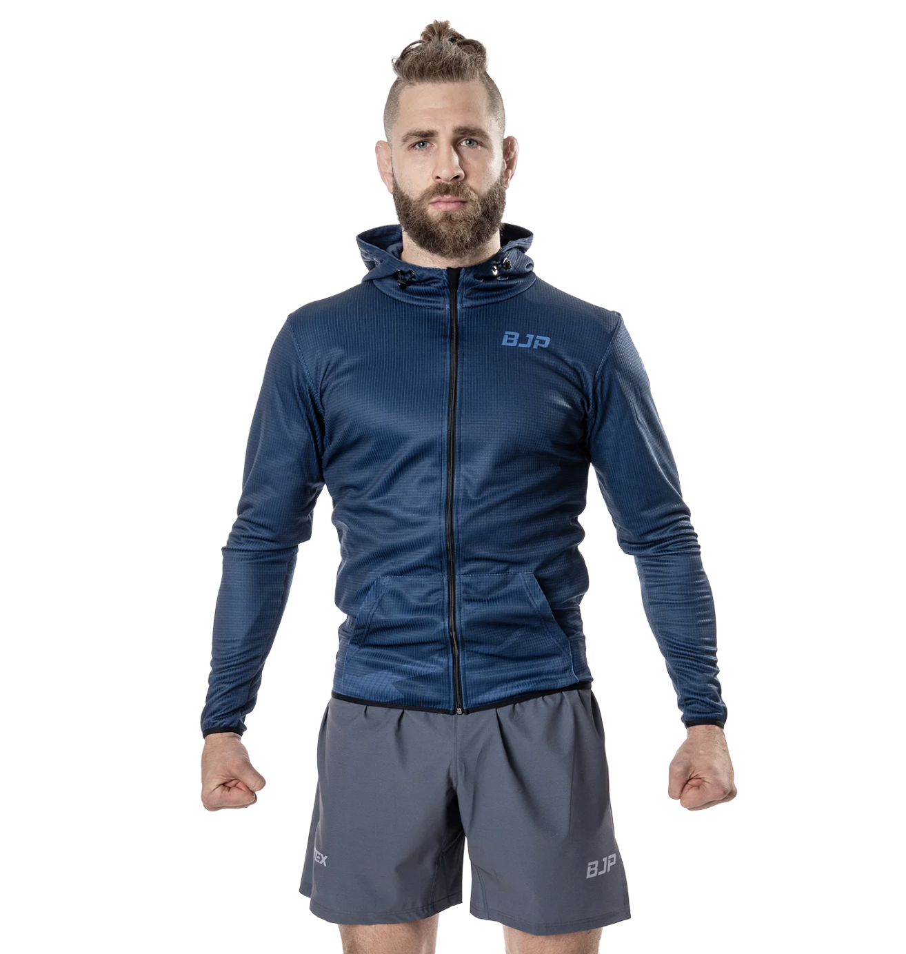 Sportovní mikina s kapucí BJP x ATEX, modrá Velikost: XXL