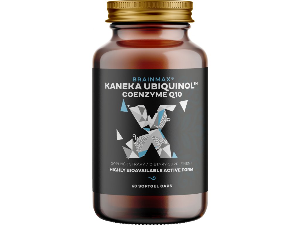 BrainMax Koenzym Q10, Ubiquinol, Kaneka™, 100 mg, 60 softgel kapslí