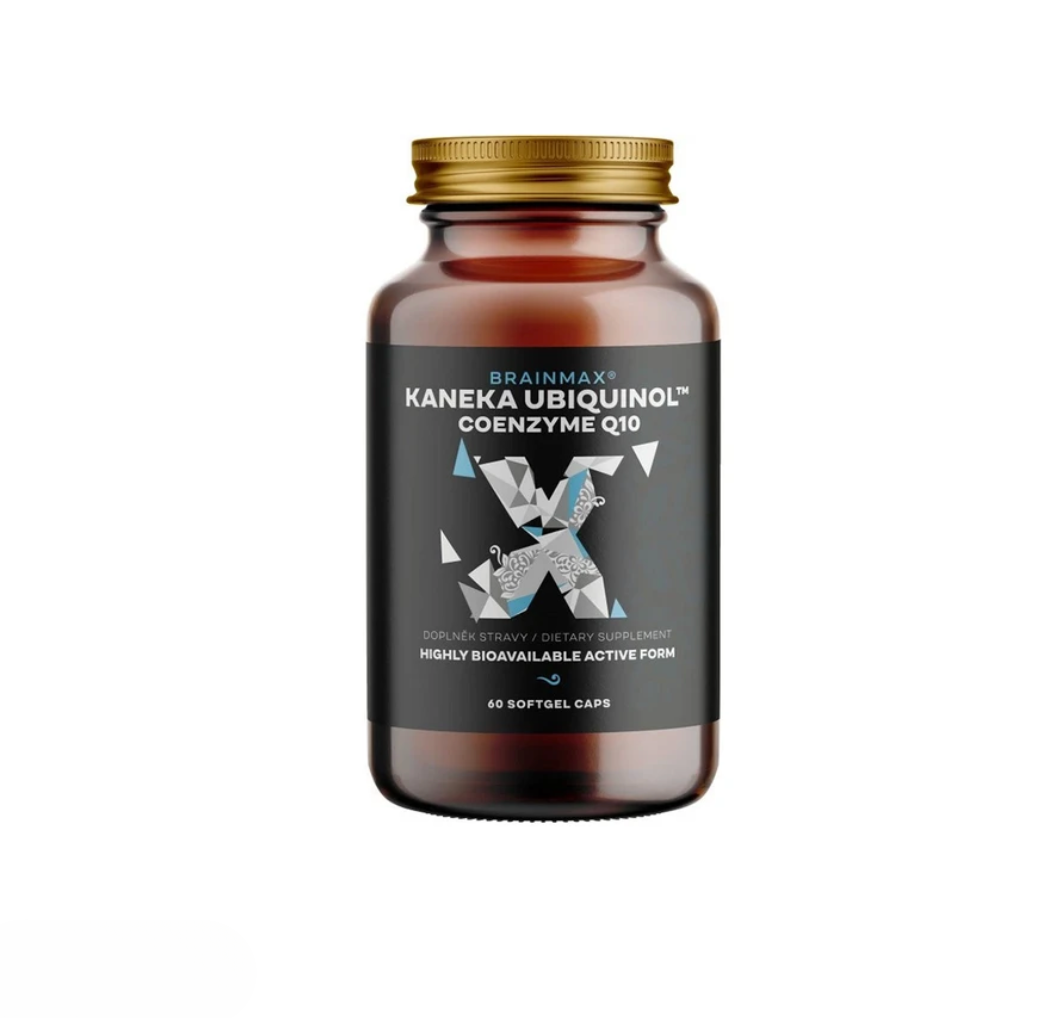 BrainMax Koenzym Q10, Ubiquinol, Kaneka™, 100 mg, 60 softgel kapslí