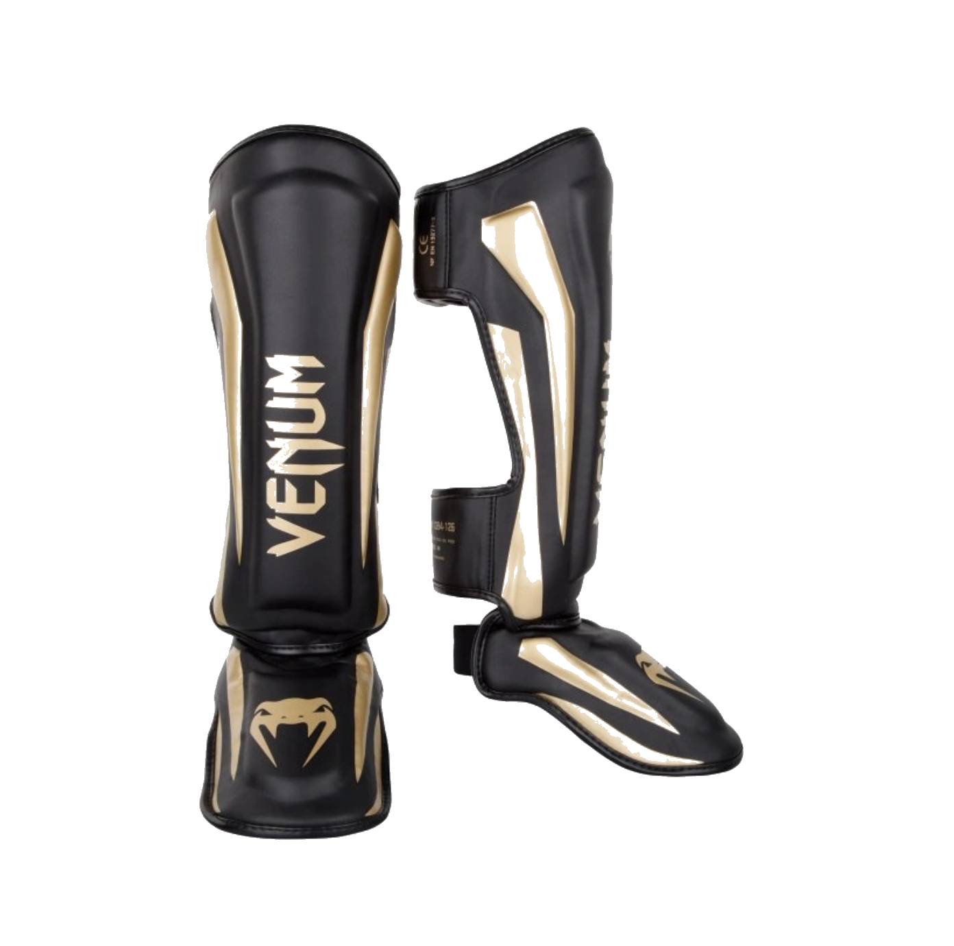 Venum Elite Standup Shin guards, Black/Gold Velikost: M