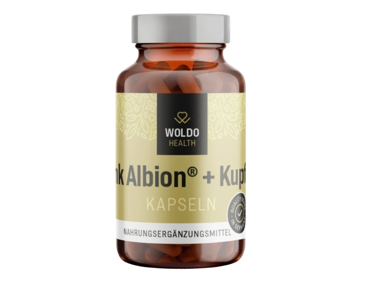 WoldoHealth Zinek chelát + měď, 90 kapslí