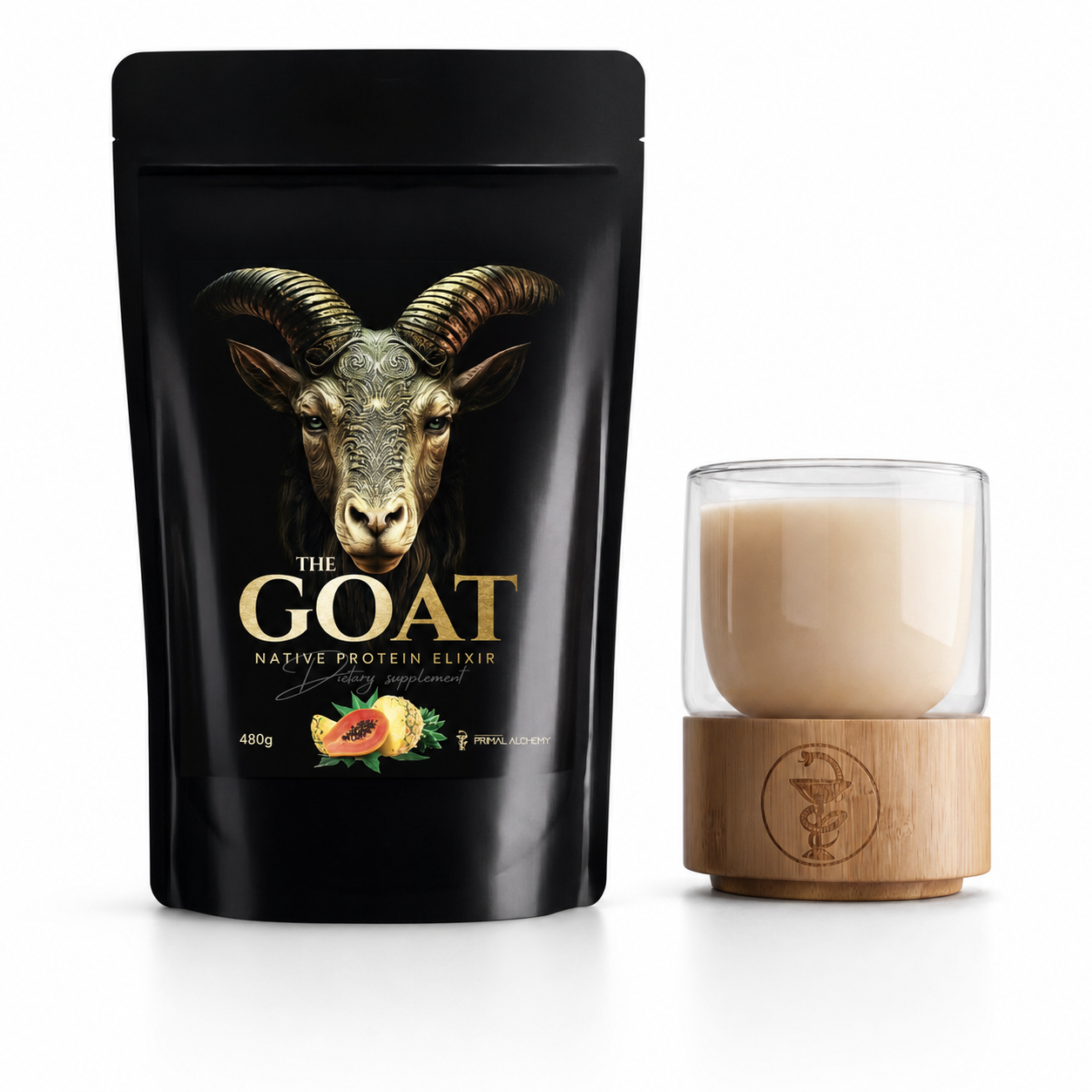 Primal Alchemy GOAT (nativní kozí protein) 480g, Papája/Ananas