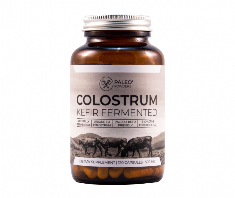 Kefírové Kolostrum (Fermentované) - 120 kapslí (Paleo Powders)