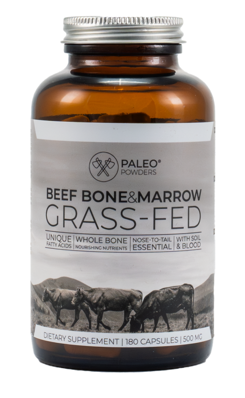 Paleo Powders Hovězí kostní dřeň (grass-fed) 180 kapslí