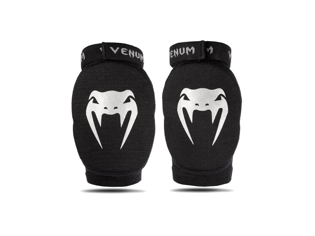 Venum Kontact Elbow Guards - Black/Silver Velikost: S