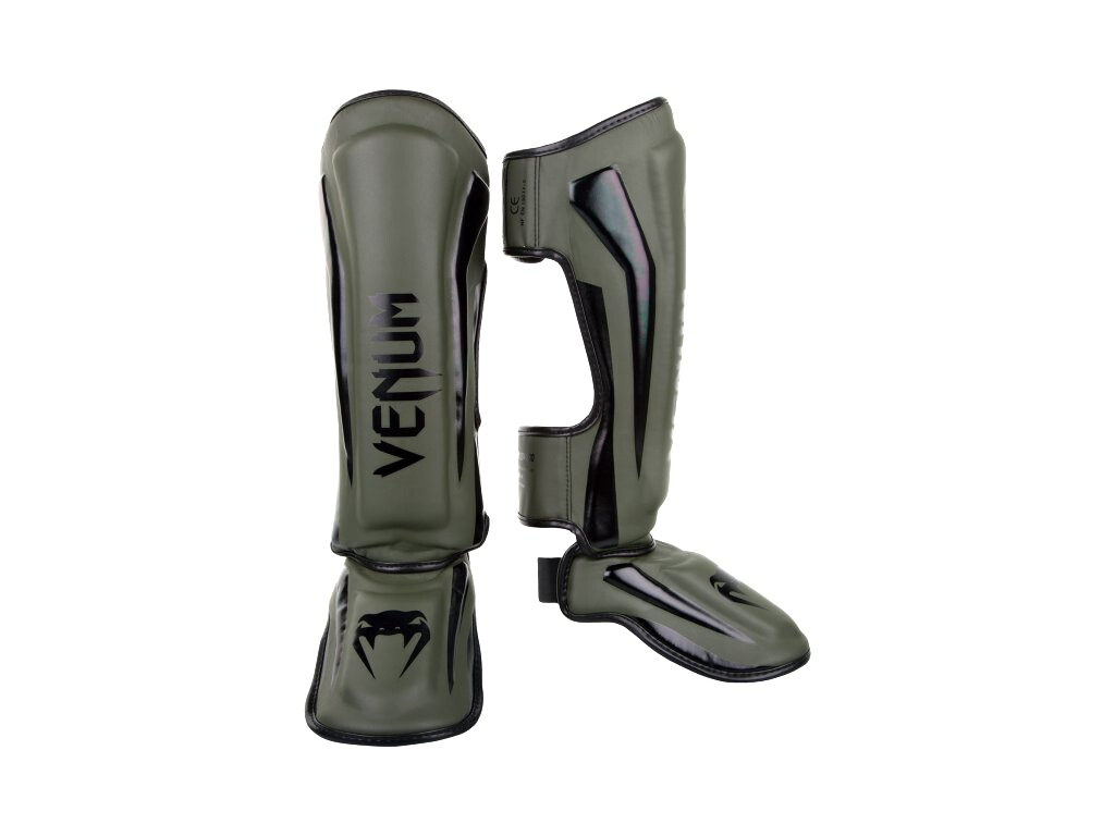 Venum Elite Standup Shin guards, Khaki/Black Velikost: XL