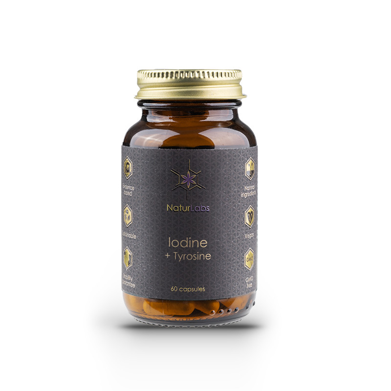 NaturLabs Jód + Tyrosin, 60 kapslí