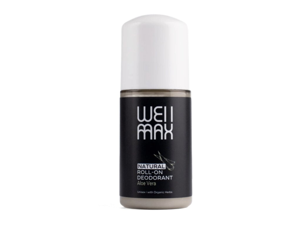 WellMax Natural Roll-on Deodorant, přírodní kuličkový deodorant, unisex, aloe vera, 50 ml