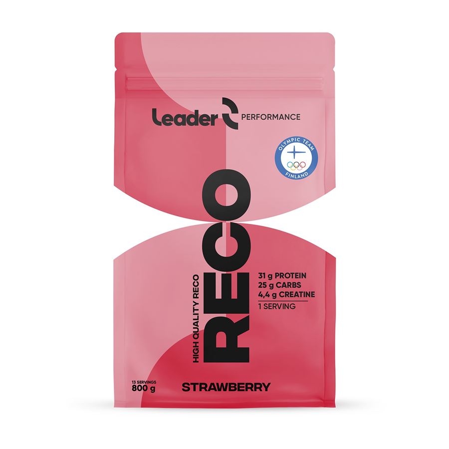Leader Reco High Quality 800g (Po výkonu - fitness, silové sporty) Příchuť: Jahoda