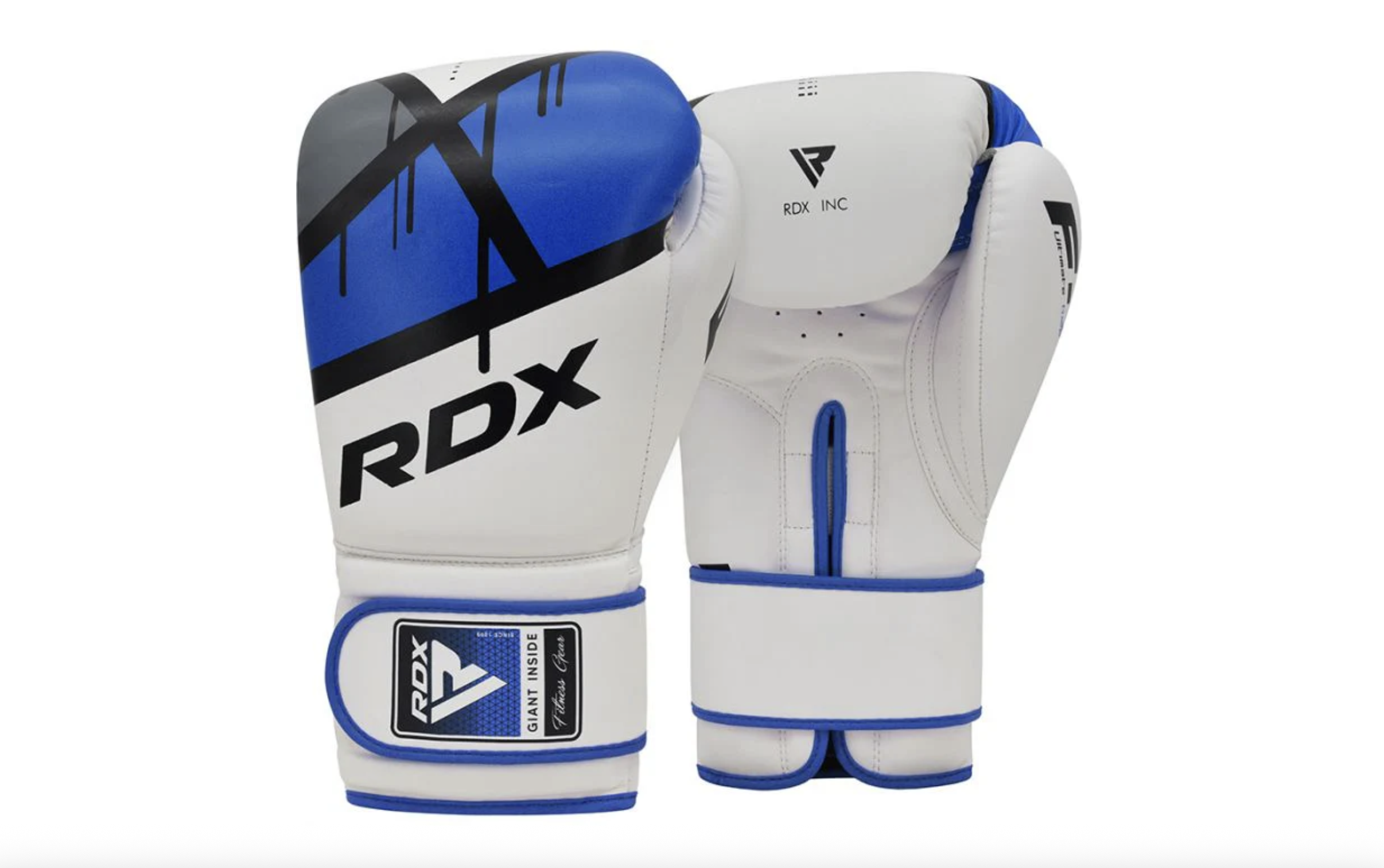 RDX Sports Boxerské rukavice RDX F7 Ego, bílá/modrá Velikost: 14oz