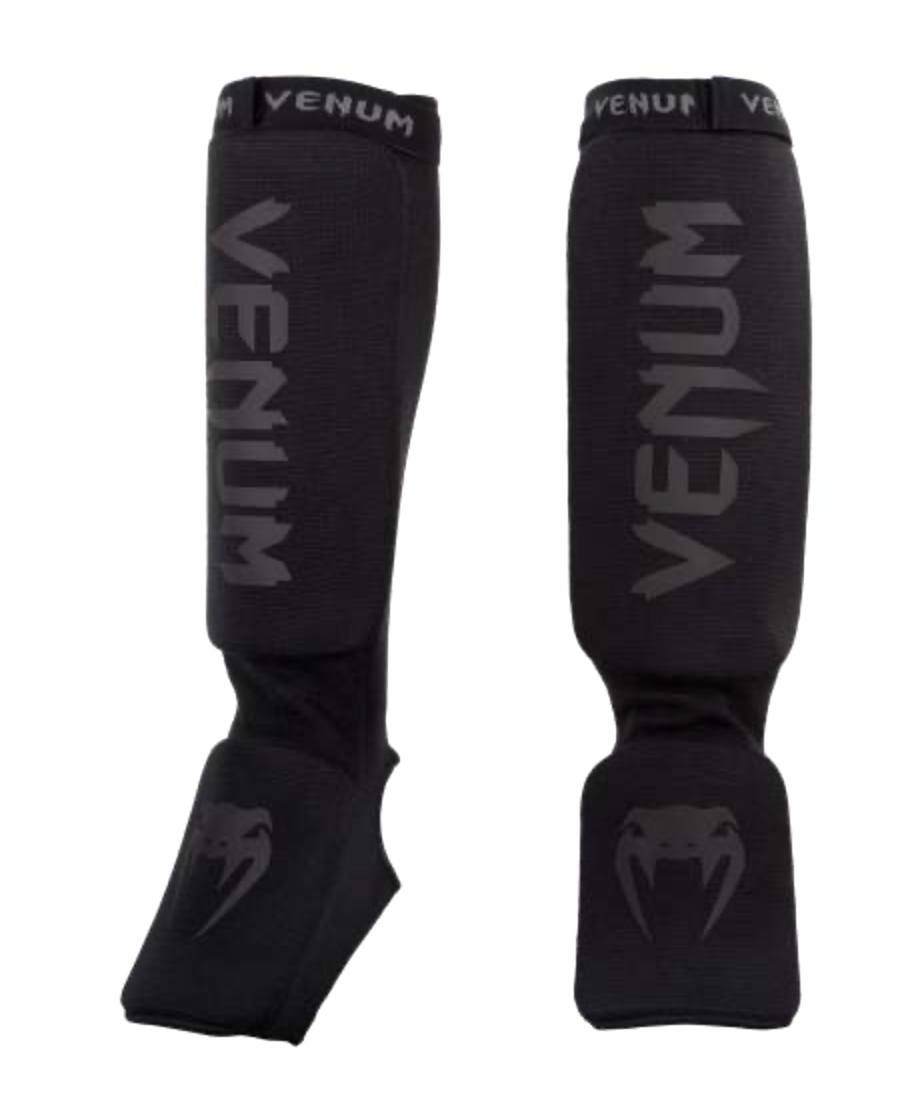 Venum Kontact Shin Guards, Black/Black Velikost: XL